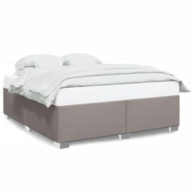 Bedframe zonder matras stof taupe 200x200 cm