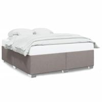 Bedframe zonder matras stof taupe 200x200 cm - thumbnail