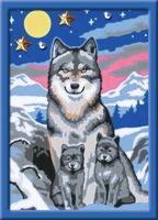 Ravensburger creart serie E wonderful wolf family - thumbnail