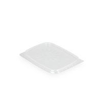 Deksel Saus bakjes 108mm rechthoekig transparant - thumbnail