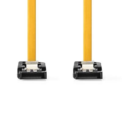 SATA Kabel | 6 Gbps | SATA 7-Pins Female | SATA 7-Pins Female | Vernikkeld | 0.50 m | Plat | PVC | Geel