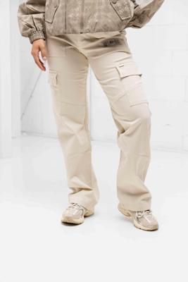Malelions Straight Leg Cargo Broek Dames Beige - Maat S - Kleur: Beige | Soccerfanshop