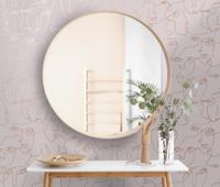 Dutch Wallcoverings Amazonia - Linear Visage Pink - Roze - thumbnail