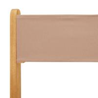 3-delige Bistroset stof en massief hout taupe - thumbnail