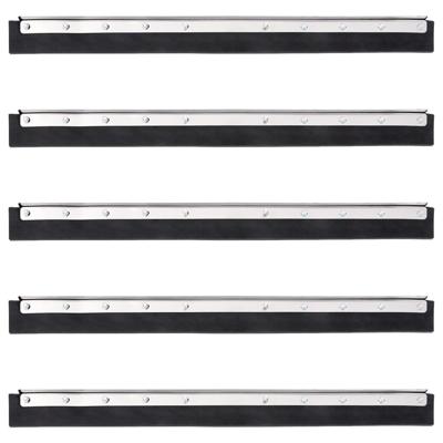 VidaXL Vloerwisserkoppen 5 st 75x2x5 cm staal en rubber