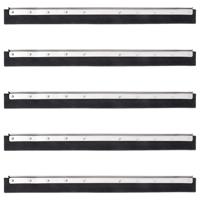 VidaXL Vloerwisserkoppen 5 st 75x2x5 cm staal en rubber - thumbnail