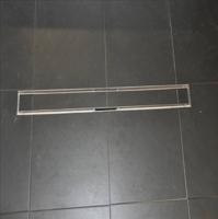 Tegelrooster voor douchegoot Wiesbaden 100 cm | RVS - thumbnail