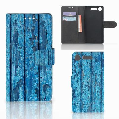 Sony Xperia XZ1 | Book Style Case | Wood Blue