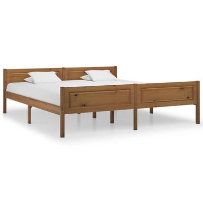 Bedframe massief grenenhout honingbruin 180x200 cm Bedframe massief grenenhout honingbruin 180x200 cm