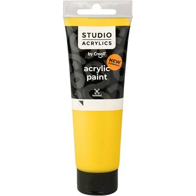 Creall Studio Acrylverf, semi-dekkend, primary yellow (06), 120 ml/ 1 fles Creall Studio Acrylverf, semi-dekkend, primary yellow (06), 120 ml/ 1 fles