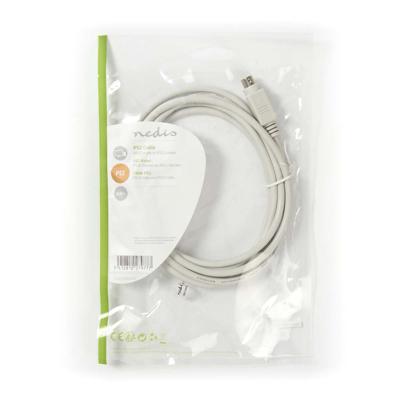 PS2-Kabel | PS/2 Male - PS/2 Male | 2,0 m | Ivoor