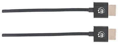 Manhattan 394376 HDMI-kabel HDMI Aansluitkabel HDMI-A-stekker, HDMI-A-stekker 3.00 m Zwart 4K UHD, Audio Return Channel (ARC) Manhattan 394376 HDMI-kabel HDMI Aansluitkabel HDMI-A-stekker, HDMI-A-stekker 3.00 m Zwart 4K UHD, Audio Return Channel (ARC)