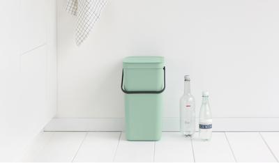 Brabantia Sort & Go afvalemmer 16 liter jade green