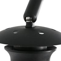 Steinhauer Wandlamp Sparkled light 8193zw zwart kap linnen wit - thumbnail