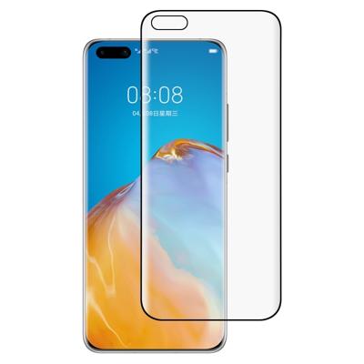 Voor Huawei P40 Pro 9H HD 3D Curved Edge Tempered Glass Film (Zwart)