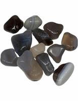 Grijze Agaat Trommelstenen 100 gram uit Brazilië - thumbnail