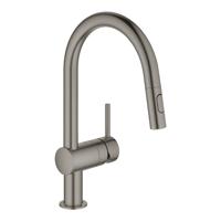 Keukenmengkraan GROHE Minta C-Uitloop Uittrekbare Dual Spray Hard Graphite Geborsteld - thumbnail