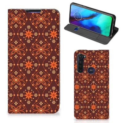 Motorola Moto G Pro | Hoesje met Magneet | Batik Brown