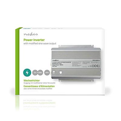 Stroomomvormer Gemodificeerde Sinusgolf | 12 V DC - 230 V AC | 1000 W | 2x Schuko-Uitgang