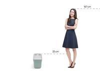 Curver ready to collect prullenbak GFT 20 liter wit-lichtgrijs - thumbnail