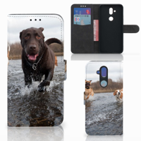 Nokia 8.1 Telefoonhoesje met Pasjes Honden Labrador - thumbnail