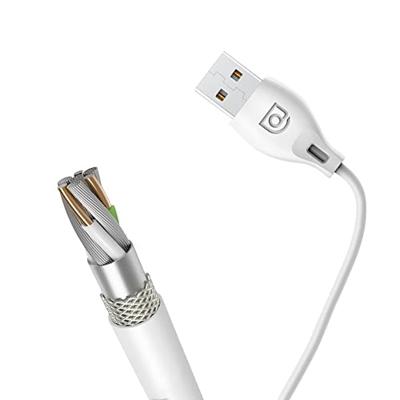 Dudao USB naar Lightning iPhone oplader - Oplaadkabel - Datakabel - 1 Meter - Wit