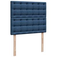Boxspring met matras stof blauw 120x190 cm - thumbnail