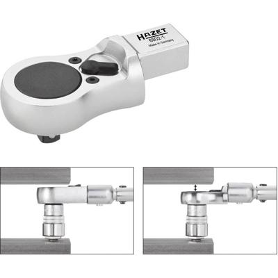 HAZET Insteek-omschakelratel 6602-1 · 14 x 18 mm insteekvierkant massief · 3/8 inch (10 mm) vierkant massief · Lengte: 81 mm