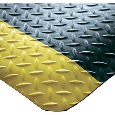 COBA Europe SD010707C Deckplate Werkplaatsmat (b x h) 0.9 m x 15 mm (Stukgoed) Zwart, Geel