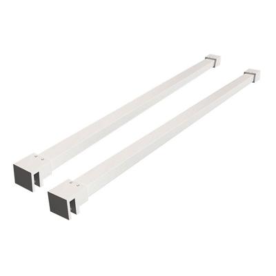 Set Slim stabilisatiestangen wit tbv vrijstaande inloopdouche