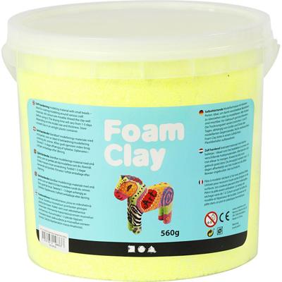Foam Clay ®, neon geel, 560 gr/ 1 emmer