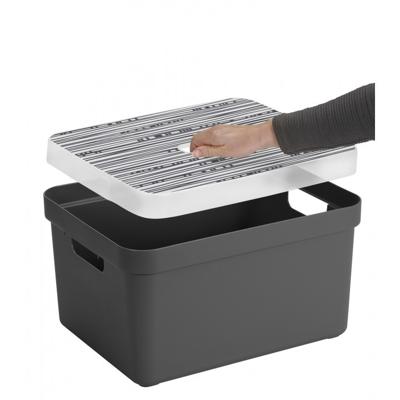 Sigma Home Opbergbox 32L antraciet