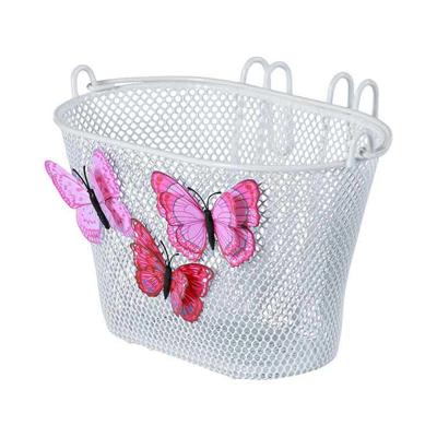Basil jasmin butterfly kinderfietsmand voorop of achterop wit