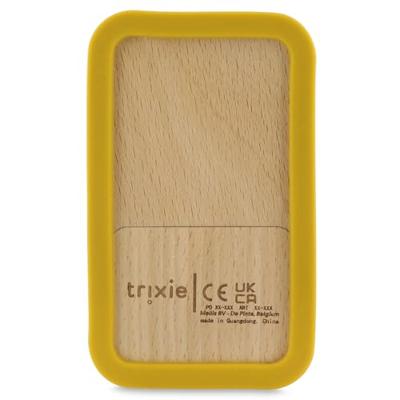 Trixie houten siliconen baby telefoon - mr. lion