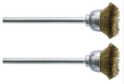 PROXXON komborstel brushes w.shaft 2pcs d=13mm brass