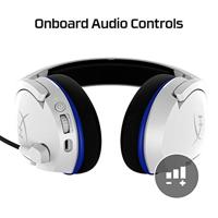 HyperX Cloud Stinger Core Over Ear headset Radiografisch Stereo Wit, Blauw Volumeregeling, Microfoon uitschakelbaar (mute) Gamen - thumbnail