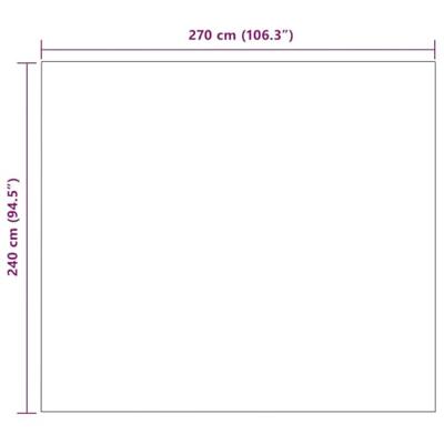 VidaXL Gooi deken grijs 270 x 240 cm fleece