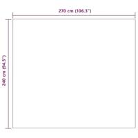 VidaXL Gooi deken grijs 270 x 240 cm fleece - thumbnail