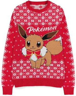 Pokemon - Eevee Christmas Jumper (Red)