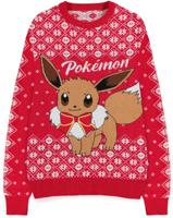 Pokemon - Eevee Christmas Jumper (Red) - thumbnail