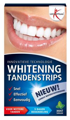 Lucovitaal Whitening tandenstrips mint 1 Set