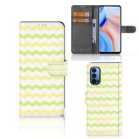 OPPO Reno 4 Pro 5G | Telefoon Hoesje | Waves Yellow - thumbnail