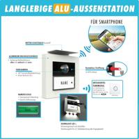 m-e modern-electronics VS-21 A Vistasmart Buitenunit voor Video-deurintercom LAN, WiFi Antraciet - thumbnail