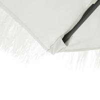 Parasol met stalen paal 290x290x238 cm wit - thumbnail