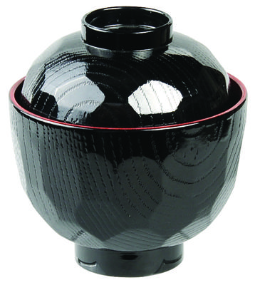 Zwart/Rode Lakwerk Kom met Deksel - Tokyo Design Keuken - 9.5 x 10cm Zwart/Rode Lakwerk Kom met Deksel - Tokyo Design Keuken - 9.5 x 10cm