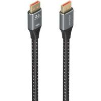 Kabel AISENS DISPLAYPORT V2.1 16K @ 60 Hz 80 GBPS DP/M-DP/M, zwart, 2 m - thumbnail