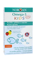 Norsan Omega-3 Kids Jelly Kauwcapsules - thumbnail