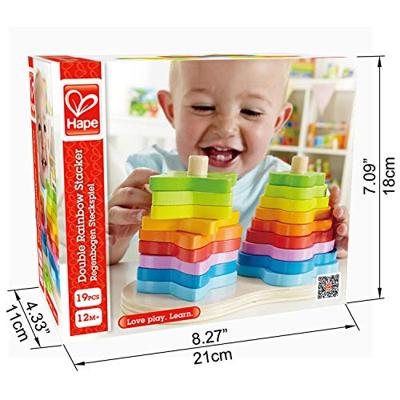 Hape stapeltoren regenboog - thumbnail