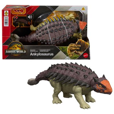 Jurassic World - Ankylosaurus Fel gebrul Gelede Figuur - Geluid - Jurassic World - JGB90 - thumbnail
