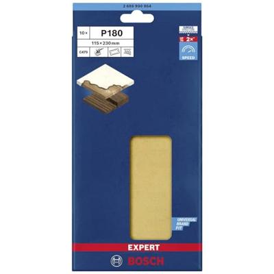 Bosch Accessoires Expert C470 schuurpapier voor vlakschuurmachines 115 x 230 mm, K180 10-delig - 2608900864